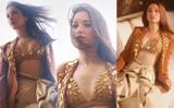 Tamannaah Bhatia turns up the heat as she poses in an embossed blouse, see pics