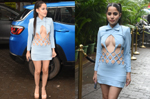 Urfi Javed shocks everyone with blue cut-out dress, see pics