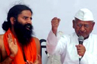 Anna, Ramdev join hands but fail to woo public