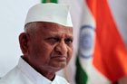 Anna Hazare to protest on Sunday for Lokpal Bill