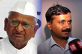 Kejriwal differs with Anna Hazare on Lokpal bill