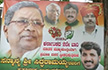 Poster referring to Siddaramaiah as next Ktaka CM put up outside his Bluru residence