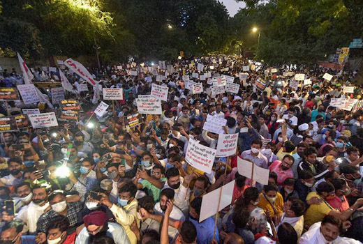 Delhi CM, activists stage protest at Jantar Mantar against UP govts handling of Hathras case