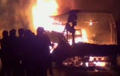 45 passengers burnt alive as bus catches fire