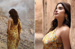 Janhvi Kapoor in a floral printed Kaftan dress brings summer vibes to winter days