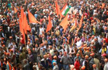 Hindu nationalist protesters calling for the demolition of one of the countrys largest mosques