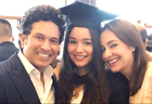 Sachin and Anjali Tendulkar attend daughter Saras convocation ceremony