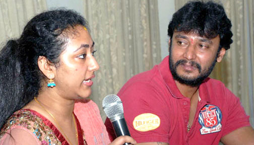  Kannada film actor Darshan was again in the news on Wednesday for the wrong reasons as his wife Vijayalakshmi
