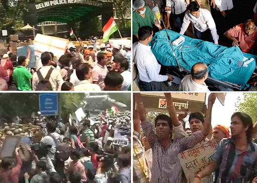 Delhi 5yr old rape-protest