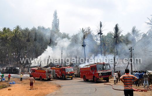 Gas Tanker fire