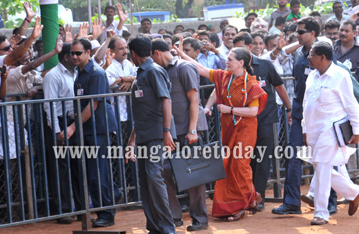 Sonia Gandhi in Mangalore