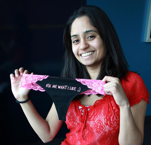 520px x 499px - Student creates consent-themed panties to tackle rape culture