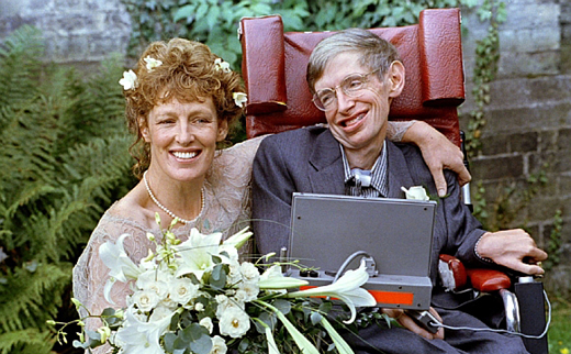 Stephen Hawking et Elaine Mason
